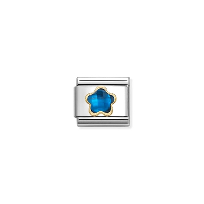 Nomination "Kék virág "charm (030615-007)