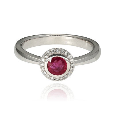 Frank Trautz fehér arany gyűrű 52-es méret (1-04859-52-0789-52)