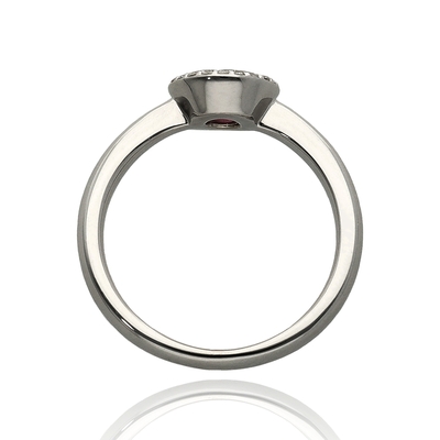 Frank Trautz fehér arany gyűrű 52-es méret (1-04859-52-0789-52)