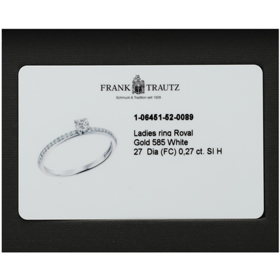 Frank Trautz fehér arany gyűrű 50-es méret (1-06451-52-0089-50)