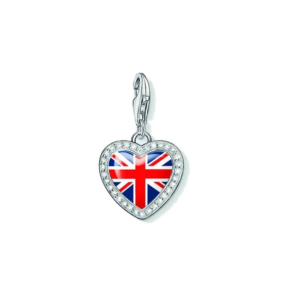 Thomas Sabo Brit szív zászló charm (1165-628-10)