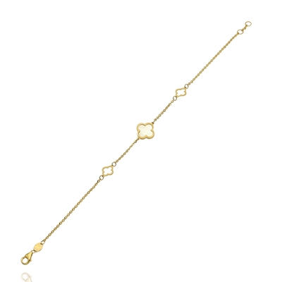 Arany lóhere karlánc 18 cm (129-LP59-MP-BR-CLKL)