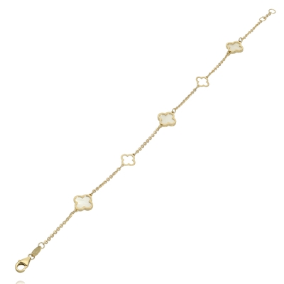 Arany lóhere karlánc 19 cm (129-LP63-MP-BR-SKL)