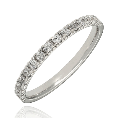 Fehér arany gyűrű 53-as méret (1330F2022CIRK)