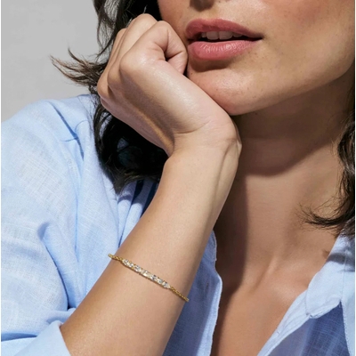 Nomination Colour Wave ezüst női karkötő 20 cm (149852-031)