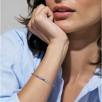 Nomination Colour Wave ezüst női karkötő 20 cm (149852-061)