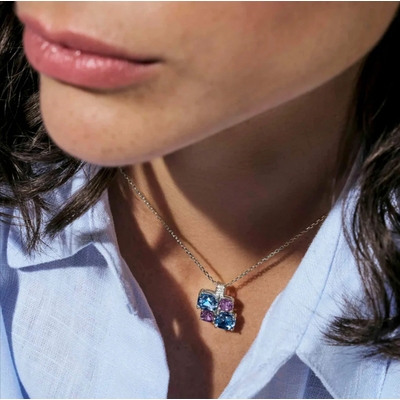 Nomination Colour Wave Aurora ezüst nyaklánc (149856-061)