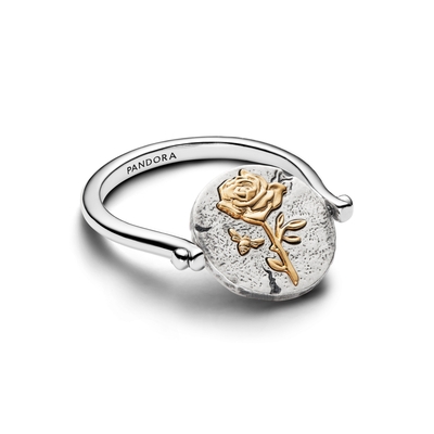 Pandora Me Kéttónusú Rózsa megfordítható gyűrű 50-es méret (164811C00-50)