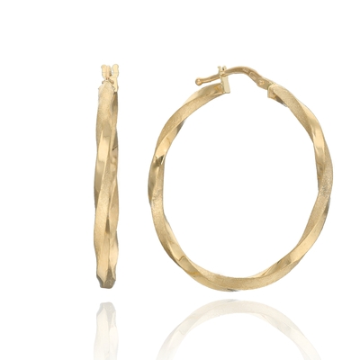 Arany karika fülbevaló (180-230-111-GS)