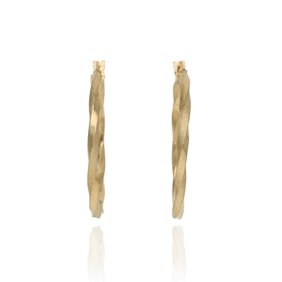 Arany karika fülbevaló (180-230-111-GS)