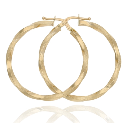 Arany karika fülbevaló (180-230-111-GS)