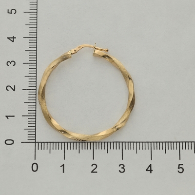 Arany karika fülbevaló (180-230-111-GS)