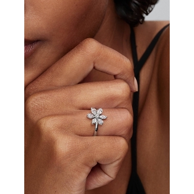 Pandora Herbarium csillogó virágos koktélgyűrű 50-es méret (193000C02-50)