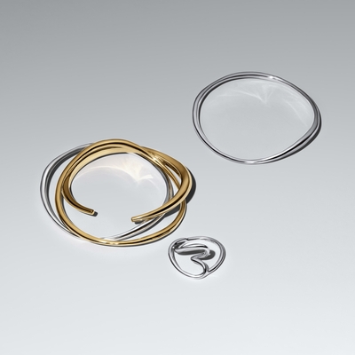 Pandora organikus formájú szív gyűrű 48-as méret (193288C00-48)