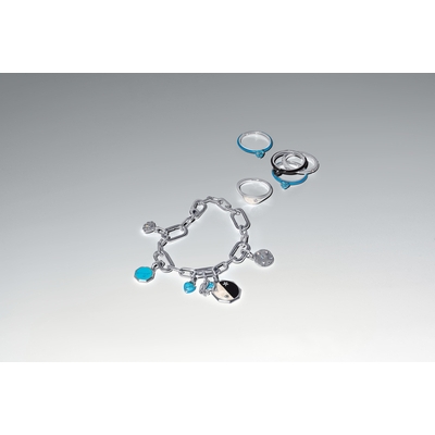 Pandora Me Türkiz szív alakú kő gyűrű 60-as méret (193828C01-60)