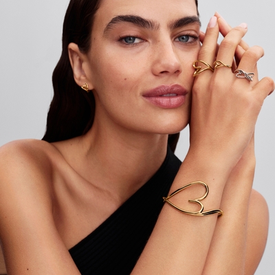 Pandora Szív gyűrű 56-os méret (194361C00-56)