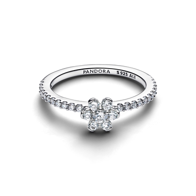 Pandora Csillogó virágos gyűrű 56-os méret (194499C01-56)