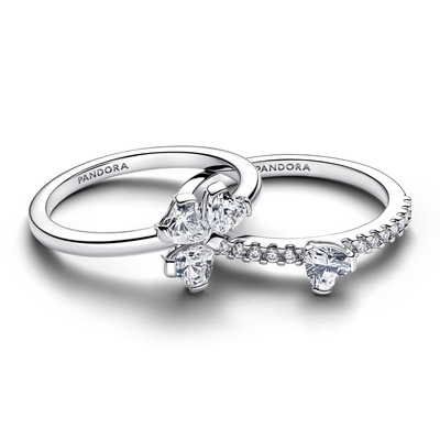 Pandora Csillogó szerencse-lóhere osztható gyűrű 50-es méret (194507C01-50)