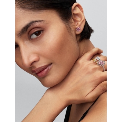 Pandora Csillogó szerencse-lóhere osztható gyűrű 50-es méret (194507C01-50)