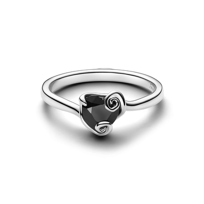 Pandora Tim Burton „Karácsonyi lidércnyomás” Disney Jack Skellington fekete szív alakú gyűrű 54-es méret (194733C01-54) Pandora Tim Burton „Karácsonyi lidércnyomás” Disney Jack Skellington fekete szív alakú gyűrű 54-es méret (194733C01-54)