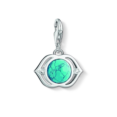 Thomas Sabo türkiz Lotus charm (1328-060-17)