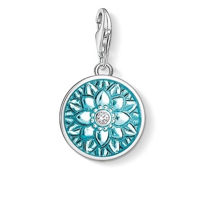 Thomas Sabo Türkiz virág charm (1447-041-17)