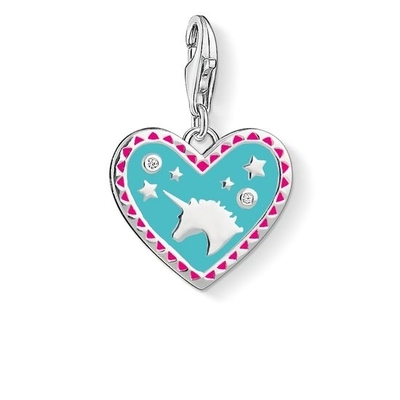 Thomas Sabo Egyszarvú szív charm (1470-041-17)