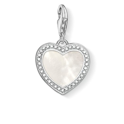Thomas Sabo Gyöngyház szív charm (1472-030-14)