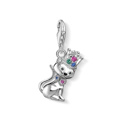 Thomas Sabo koronás cica charm (1486-338-7)