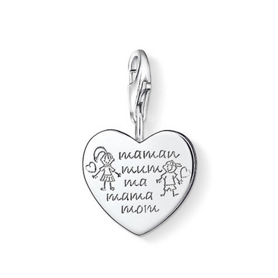 Thomas Sabo szív charm (0784-001-12)