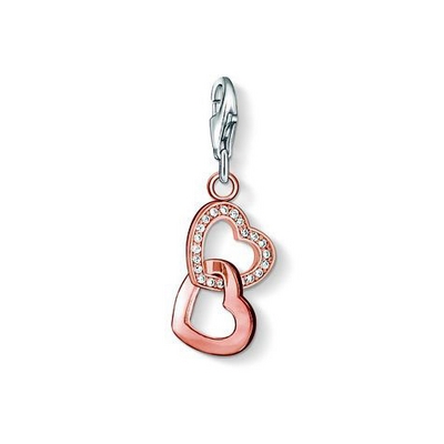 Thomas Sabo kapcsolt szívek charm (0907-416-14)