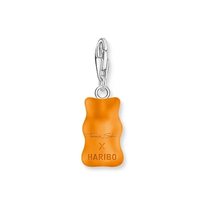 Thomas Sabo x Haribo narancssárga gumimaci kristályüveg charm medál (2185-017-8)