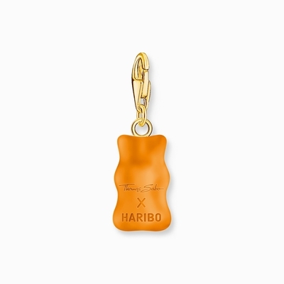 Thomas Sabo x Haribo narancssárga gumimaci kristályüveg charm (2186-413-8)