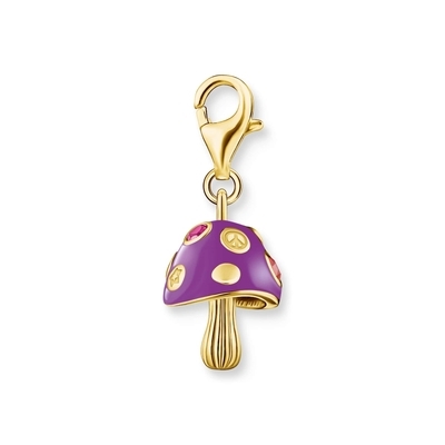 Thomas Sabo Charm Club aranyozott színes légyölő galóca charm (2211-471-7)