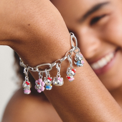 Thomas Sabo Charm Club Hello Kitty fej charm (2251-M06-9) Thomas Sabo Charm Club Hello Kitty fej charm (2251-M06-9)