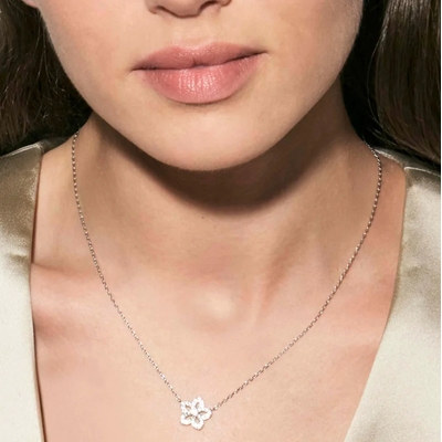 Nomination ezüst virág nyaklánc 44 cm (242009-010)