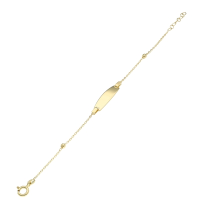 Arany gravírozható karlánc 16 cm (249-BABY-06)