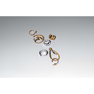 Pandora hullámos kis karika fülbevaló (293874C00)