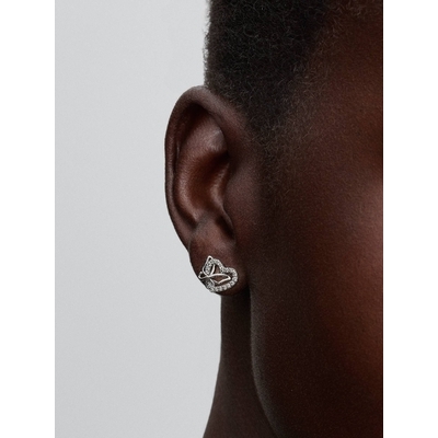 Pandora Összefonódó szív és pillangó fülbevaló (294476C01)