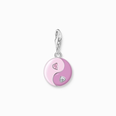 Thomas Sabo Charm Club rózsaszín jin és jang charm (2000-041-7)