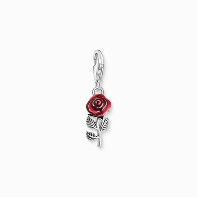 Thomas Sabo Charm Club Vörös rózsa charm (2076-664-10)