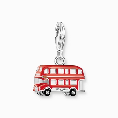 Thomas Sabo Charm Club Brit piros emeletes busz charm (2119-007-10)
