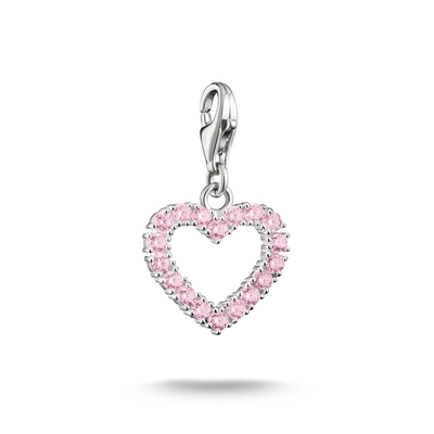 Thomas Sabo Charm Club Rózsaszín szív charm (2241-051-9)