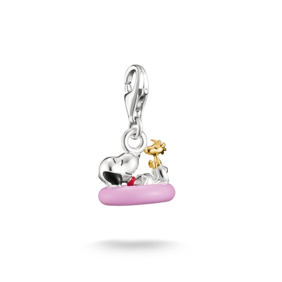 Thomas Sabo Charm Club Peanuts™ Snoopy és Woodstock úszógumiban charm (2244-427-7)