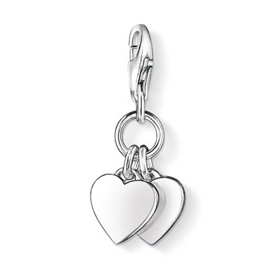 Thomas Sabo dupla szív charm (0836-001-12)