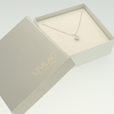 Frank Trautz fehér arany szív medál (3-09220-52-0089)