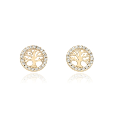 Arany Életfa fülbevaló (301-6011-FR-S)