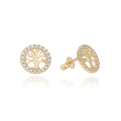 Arany Életfa fülbevaló (301-6011-FR-S)