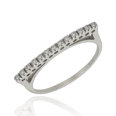 Fehér arany gyűrű (302015)