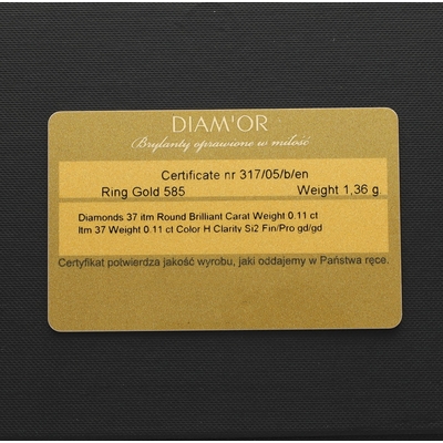 Fehér arany gyűrű 57-es méret (317-05-b-F-57)